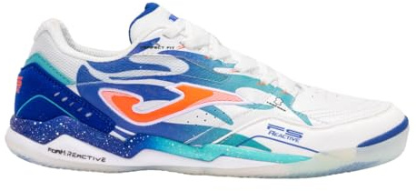 Joma FS Reactive 2576 Indoor, Scarpe da Calcetto Uomo (White Royal, Sistema Taglie Calzature EU, Adulto, Numero, Media, 43)