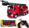 Camion dei vigili del fuoco grande, 1:18, giocattolo dei vigili del fuoco, auto con scala, suono e luce, 4 ruote motrici, camion dei pompieri per 2, 3, 4, 5, 6, 7, 8 anni