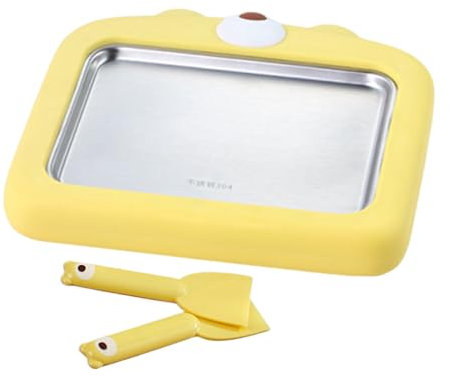 Fried Yogurt Machine | Freezing Yoghurt Maker Tray with Spatulas - Non Electric Versatile Treats Making Tool for Kids Adults Teen Families Child Fun Experience