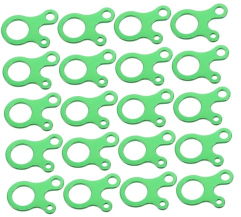 Toddmomy 20 Stück Zelthaken Seilspanner Aluminiumlegierung Verstellbare Abspannleinen für Zelte Camping Outdoor Aktivitäten Windschutz und Sichere Befestigung