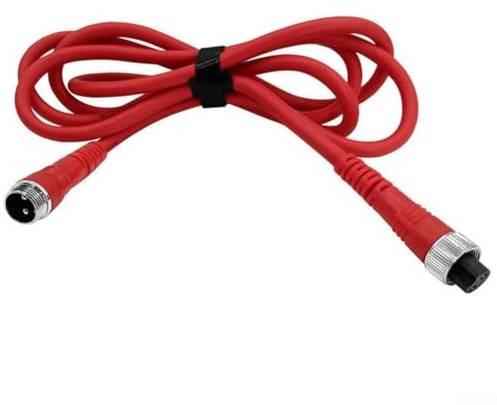 Cordon d'alimentation pour moulinet de pêche électrique avec connecteurs métalliques à 2 trous pour DAIWA et ECOODA, fil de cuivre avec forte capacité de charge de courant et résistance à l'usure (1