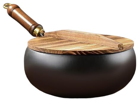 Titanium Stick Pan - Set Detachable Handle, 4.3l White Granite Saute, Scratch Resistant Frying Pans, Kitchen Accessories Frying Stewing Cooking | Naturally Released for Tasteful Culinary Experience