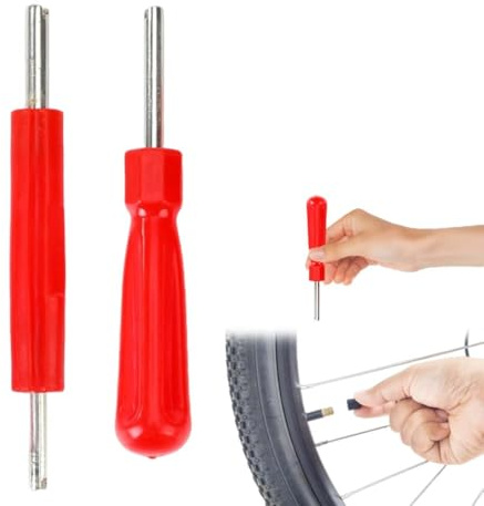 GNALIA Obus Aire Acondicionado 2 Unidades Herramienta Extracción Válvula Neumático Color Rojo Dimensiones 9.5X1.8X1 Cm Compatible Presta Y Schrader