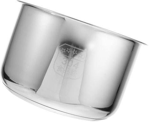 Garneck Cuve Intérieure pour Cuiseur à Riz 4L en Acier Inoxydable Épais Récipient de à Fond Renforcé Accessoire de Remplacement pour Autocuiseur Électrique Compatible Usage Domestique