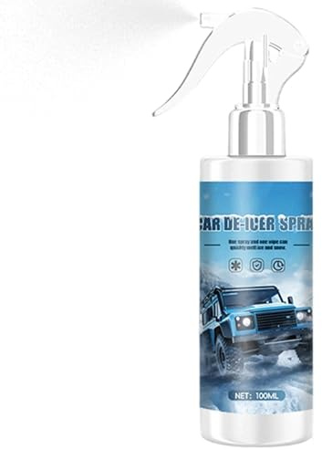 De Icer per Parabrezza Auto, 100 ml, Liquido antigelo ad Azione Rapida, Spray antigelo per Auto, specchi, Chiavi, Serrature, guarnizioni, Neve, Pulizia