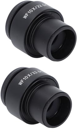 YWBL-WH Oculares de Microscopio 10X, Dioptrías Ajustables de Punto Ocular Alto, Lente óptica de Campo Amplio de Montaje de 30mm, Microscopios Biológicos