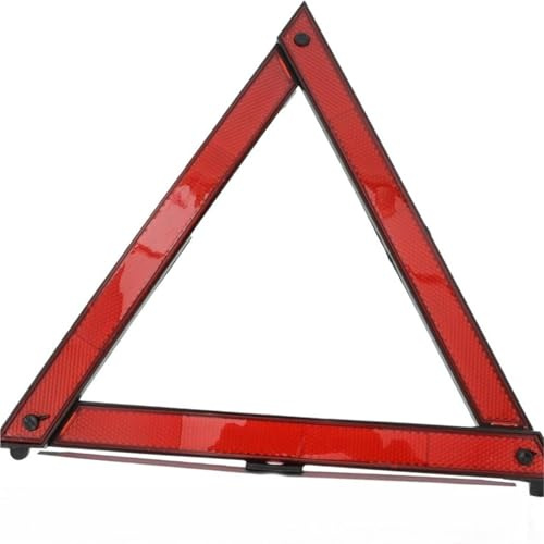 HTRdtD Triangle de sécurité Triangle d'avertissement de Voiture réfléchissant pour l'assistance routière - Portable résistant au Vent et Facile à Installer