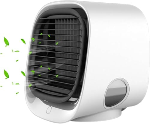 Airabreeze® Air Conditioner, Aira Breeze Air Cooler Fan with Water, Small Aircon Unit for Bedroom, Portable Air Conditioner for Car, Home, Desktop, and Office Use
