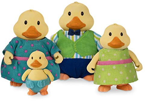Li'l Woodzeez – Quickquack ankafamilj, set med 5 delar, miniatyrfigurer för barn, familjeleksaker och fantasifull lek, samlarfigurer för berättelser, från 3 år