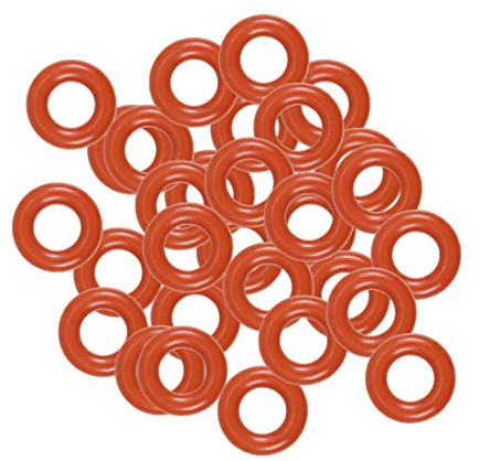 sourcing map 30 Stück O Ringe 6mmx3mmx1,5mm Dichtungsringe Rund Gummi Dichtung O Ring Seals Unterlegscheibe für Wasserhahn Spülventile Waschbecken Duschablauf Hydraulik Rohrschlauch