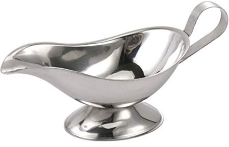 XXXXW Serving Pitcher Sauce Pitcher Stainless Steel Gravy Boat for Black Pepper Sauce Pepper Sauce Juice -Silver Creamer Cup (Size : 5oz)