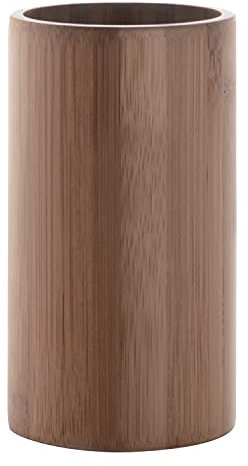 Gedy faggio Macao Portaspazzolini da Bagno, Misure e Peso: 12X7X7 CM & 0,088 kg, Porta dentifricio e spazzolino in bambù, Finitura Naturale, Design R&S, 2 Anni di Garanzia, Unica