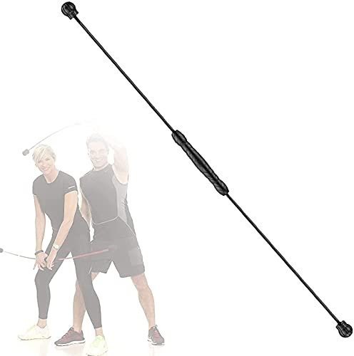 LSDRALOBBEB Pilates Stange Tragbares Yoga Stick Sport Schwingstab Erwachsene Swingstick Bequeme elastische Flexi-Bar Home Fitness Tremor Bar mit hochfrequent vibrierendem, parallelem Bauchstab 108