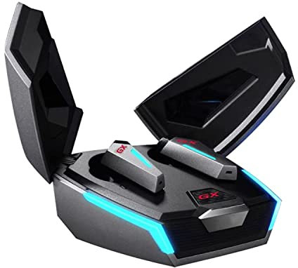 Edifier Hecate GX07 Kabellose Gaming-Kopfhörer In Ear, In-Ear Ohrhörer Aktive Geräuschunterdrückung Bluetooth-Kopfhörer mit Mikrofonen, Dual-Modi, App-Steuerung, RGB-Licht, 32,5h Spielzeit (Grün)