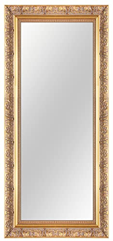 Online-GalleryKing Wandspiegel nach Maß 60 x 140 cm Gold Barock Shabby Vintage für | Flur | Badezimmer | Wohnzimmer | Schlafzimmer | Spiegel Rahmen OGK-EH29