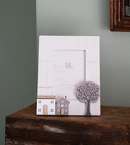 Wooden Houses Shabby Chic Single Photo Frame 4x6
