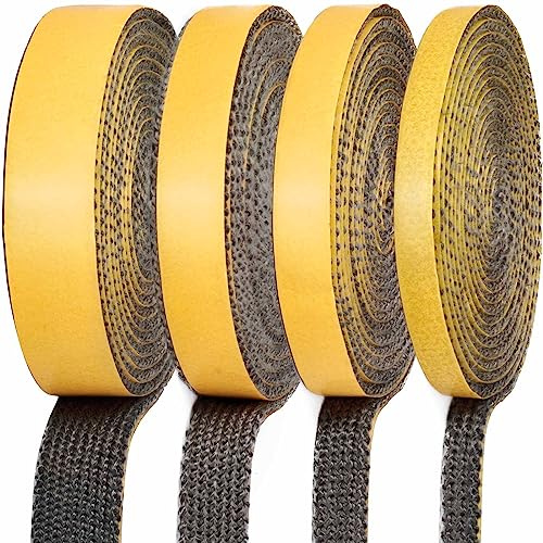 YOCCEK Feuerfestes Dichtungsband Kamindichtung Ofendichtband Selbstklebend Kamin Ofenrohr Dichtband Dichtung für Kaminofen Kamintür Smoker Ofendichtschnur (2mm x 10mm x 3m)