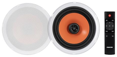 FONESTAR Kit de Sonido. Pareja de Altavoces de Techo Bluetooth KS-12B