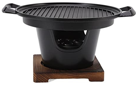 Otufan Petit Barbecue De Table, Empêche Le Collage du Hibachi Japonais, Facile à Nettoyer, Portable, sans Fumée, Barbecue Au Charbon De Table pour Une Personne, Utilisation Intérieure Et Extérieure