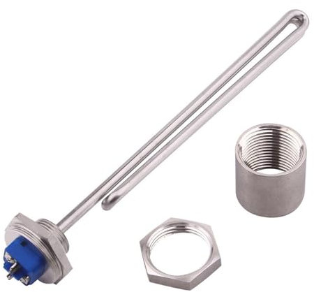 DAVBIR Heating Element 230v 3500w 240v 2400w DN25 1BSP Heater with Stainless Steel Housing or with Bakelite Cover for Brewery perfection (Color : A -230v 3500w, Size : With SUS cap)