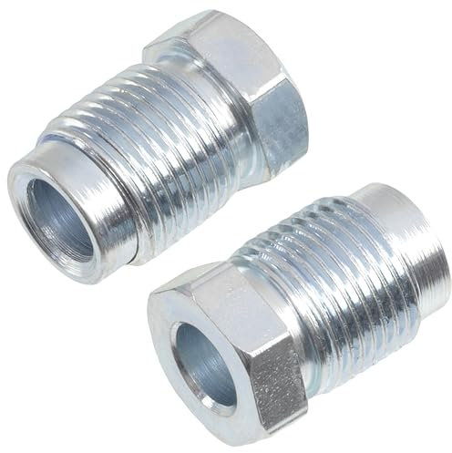 AERZETIX - C74368 - Juego de 2 Tuercas-racores macho M12x1 para manguera de freno 6.35mm
