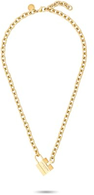 LIEBESKIND BERLIN Damen Schmuck Love-Lock - Kette & Armband mit coolem Liebeskind Schloss-Anhänger aus Edelstahl - Erhältlich in Silber, Gold & Roségold, Größenverstellbar