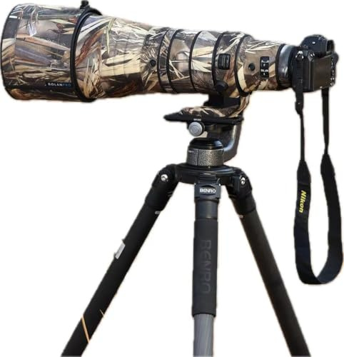 ROLANPRO Custodia impermeabile mimetica per obiettivo Nikon Z 600 mm F4 TC VR S, copertura antipioggia, custodia protettiva per obiettivo, #39