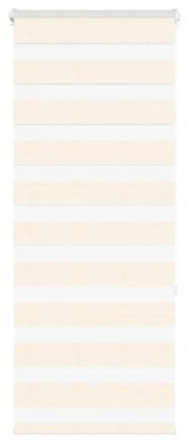 Homgoday Zebrarollo Doppelrollo Fensterrollo Sonnenschutzrollo Seitenzugrollo Zebrarollo für Fenster & Türen Wandmontage Sichtschutz Marmorbeige 55x150 cm Stoffbreite 50,9 cm Polyester