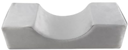 YGLEEULI Nackenhörnchen U-förmige Kopfstütze, Nackenstütze, bequemes Schlafkissen, Wimpernverlängerungskissen, Pfropfen for professionelles Make-up für Lash Techs(Gray)