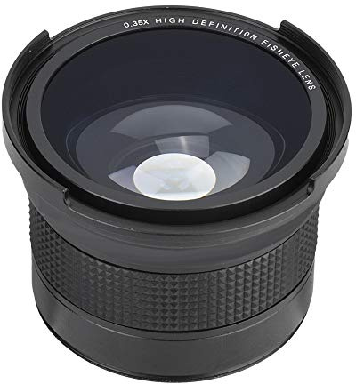Shenruifa 58MM Fisheye Lens, Metal Body, Wide View for SLR Camera, Compatible with 58MM Lenses, Suitable for Cameras with Optical Power 0.35X