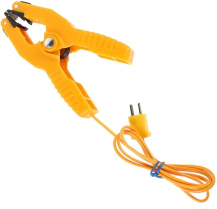 TOPBATHY K-type Thermocouple Temperature Clamp Hvac Pipe Measurement Clip 40℃ to 400℃ Precise Temperature Probe Jaw for Plumbing and Testing Instruments