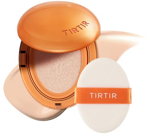 TIRTIR Fond De Teint Mask Fit Ai Filter Cushion, Finition Semi-Mate, Jusqu'À 72 Heures, Couverture Moyenne À Complète, 0,63 Oz Liq (Lot De 1) Pétale 19 °C