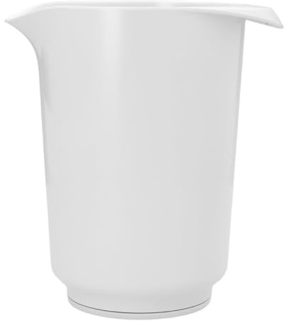 Birkmann, Rühr- und Servierschüssel, Milky White, 12,5×16,5×18,5 cm – 1,5L, aus PET, spülmaschinen- und mikrowellengeeignet