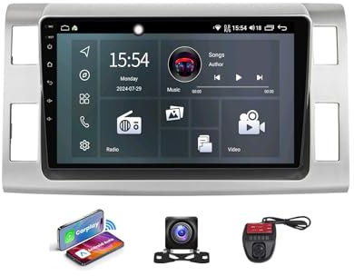 Autoradio stereo ZCRKEJI con schermo touch da 10 pollici per Toyota Previa XR50 3 2006-2019, Bluetooth 5.0, navigatore satellitare GPS, radio FM RDS DAB, 4G WiFi, comandi al volante DSP con Carplay, A