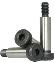 Socket Shoulder Screws, 1/2-3/8-16x1-1/4, Alloy Steel, Black Oxide, 3-Pack