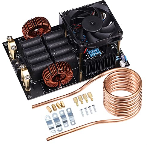 BASSFLY Módulo de Placa de Calentamiento por inducción de bajo Voltaje, 1000W, 50A, CC, 12-40V Calentamiento por inducción
