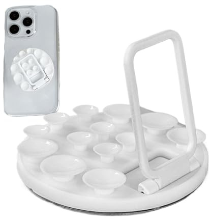 Supporto per telefono a ventosa autoadesivo, supporto per cover per telefono con presa in silicone per smartphone, supporto antiscivolo per smartphone, per cruscotto, console centrale e console