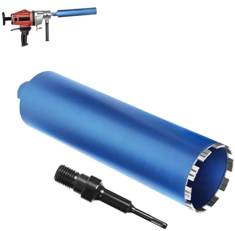 1 ¼ UNC corona de diamante con 10 mm Turbo | L 460 mm | Ø 150 mm | 12 segmentos | SDS-plus, corona de perforación de diamante para taladros de núcleo, corona de perforación en seco y húmedo para