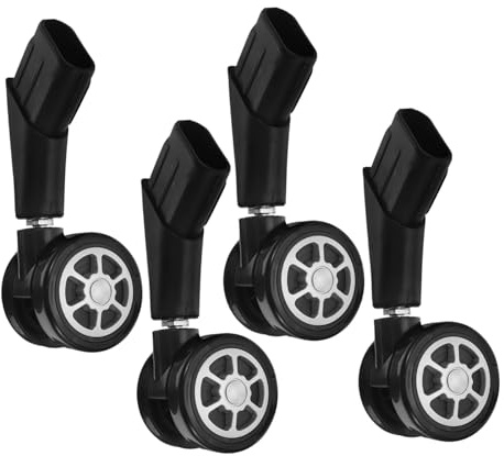 NUOBESTY 4 Pièces Roulettes Bureau Silencieuses avec Tige pour Chaises de Bureau Mobilité Sols Durs et Tapis Installation Facile et Adaptabilité