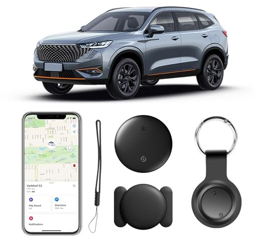 Glitfix GPS-Tracker für Fahrzeuge Kompatibel mit der APP-LE Find My App (nur iOS) Echtzeit Air Tracker Tags Globale Abdeckung Verstecktes Auto Ortungsgerät Keine monatliche Gebühr oder Abonnement