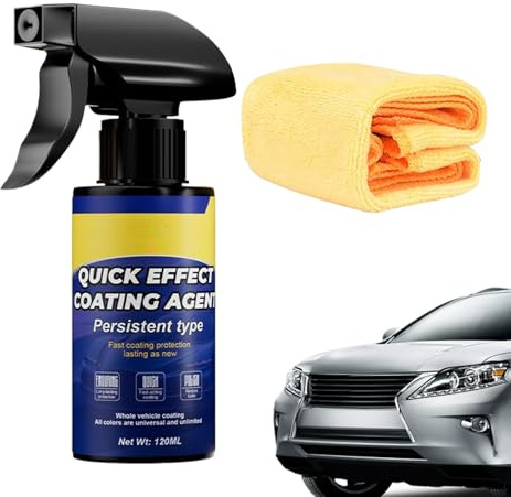 Agente De Recubrimiento De Automóviles - Auto Exterior Dettailing Aggent | Restauración Detallada Hidrofóbica | Spray De Recubrimiento Nano De Larga Duración Para Detallar El Neumático SUV De Camión D