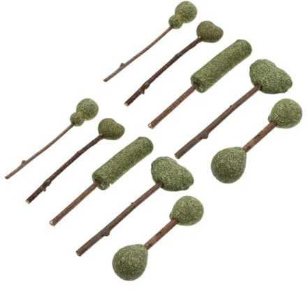 VICASKY 10 Stück Teiliges Essbarer Katzenminze Lollipops Natürliche Kausticks und Katzenspielzeug zur Zahnreinigung Leichter Katzensnack für Spielerische Zahnpflege und Beschäftigung