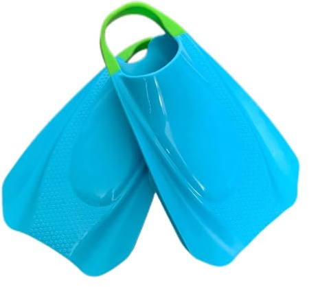 Trainingsflossen Unisex-Trainingsflosse Professionelle Schwimmflosse Komfortable Silikonflosse Links-Rechts-Design mit offener Ferse Zum Schwimmen oder Schnorcheln(Blue,S (36-38))