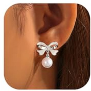 Clip Ohrringe Hypoallergen Perlen Ohrclips Damen Ohne Ohrlöcher Gold Silber Clip Ohrringe Perle Tropfen Klipp Ohrringes Perlenohrringe Zirkonia Fake Clips Ohr Ohrringes Ohrstecker Creolen Damen