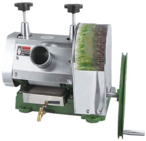 Spremiagrumi per Canna da Zucchero in Acciaio Inox, Macchina Manuale per Succo di Canna da Zucchero, Estrattore Commerciale per Canna da Zucchero con Volantino per Una Spremitura