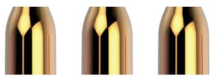LSTYLE Dart Flight Accessory: Champagne Ring Premium Metal - for All PRO Dart Flights