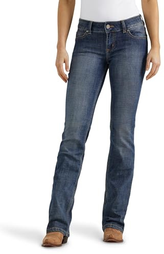 Wrangler damjeans i västerstil, medellåg midja, stretch och raka ben.