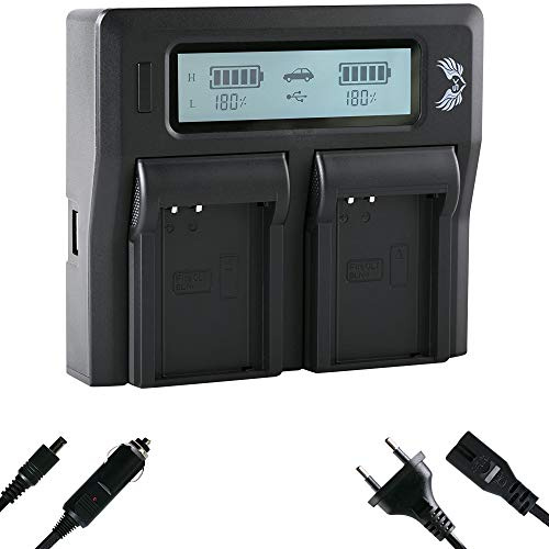 SK LCD Dual Doppel Akku Ladegerät für Olympus BLN-1 PS-BLN-1 passend zu Olympus OM-D E-M1 OM-D E-M5 Mark II Pen E-P5 Pen-F Stylus XZ-2
