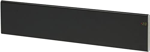 Adax Neo NL - Radiateur Electrique 1000W | Chauffage Electrique | Faible Consommation d'Energie | Chauffage d'appoint | Convecteur Electrique Mural avec Thermostat | Hauteur 200mm | KDT Noir