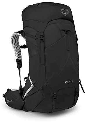 Osprey Atmos AG LT Herren-Trekkingrucksack, 65L Small/Medium, Black